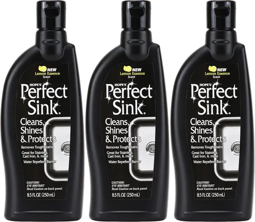 Vista 14 de HOPE'S Limpiador y Pulidor Perfecto para Fregaderos, Restaurador, Repelente al Agua, Elimina Manchas, Ideal para Acero Inoxidable Cepillado, Hierro