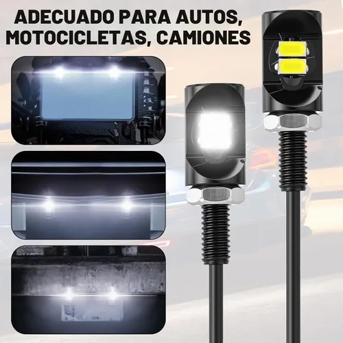 Vista 3 de Frienda 4 piezas 10 piezas de luz de matrícula de motocicleta 12v LED, 2