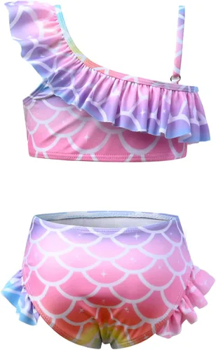 Vista 63 de CHILDRENSTAR Trajes de baño de dos piezas para niñas, traje de baño de playa y piscina