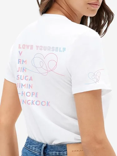 Vista 5 de Frantuma Camisa de Bangtan para niños Love Yourself Jungkook Suga RM Jimin Kpop, camisas de manga corta, cuello redondo, camiseta casual
