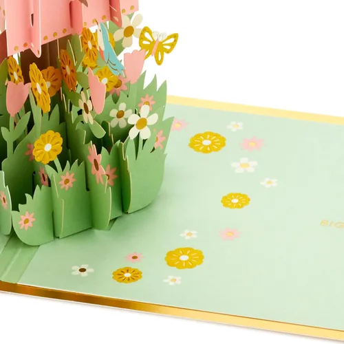Vista 5 de Hallmark Signature Paper Wonder - Tarjeta desplegable para el día de la madre (Birdhouse) para cumpleaños de mamá, celebrando a mamá