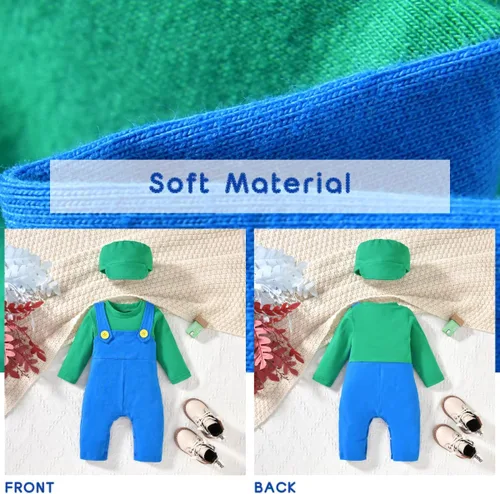 Vista 5 de Aalizzwell Ropa de mameluco de Halloween para bebés niños y niñas