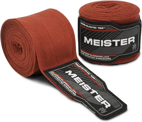 Vista 7 de Vendas para mano semielásticas de 180 pulgadas Meister Adult, vendas para MMA (artes marciales mixtas) y boxeo (par) todos