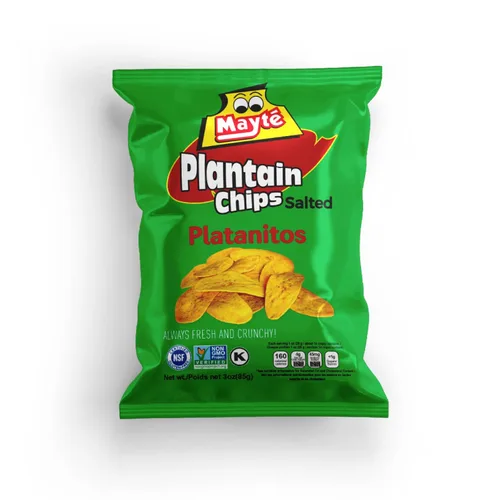 Vista 8 de Mayté Chips de plátano – Limón chile, 30 paquetes individuales (3 onzas cada uno) – Sin OMG, sin gluten, aperitivos saludables – Sin conservantes ni
