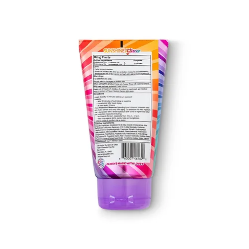 Vista 4 de Sea Star Sparkle Pastel de fiesta Protector solar con purpurina biodegradable SPF 50 para niños Arco iris Amplio espectro UVA/UVB