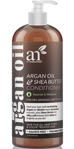 Vista 8 de Aceite de argán orgánico Art Naturals, acondicionador para cabello seco y dañado, 12 onzas