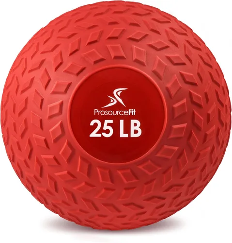 Vista 9 de ProsourceFit Slam Medicine Balls 5, 10, 15, 20, 25, 30, 50lbs Smooth and Tread Textured Grip Dead Weight Balls for Strength and Conditioning