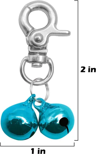 Vista 2 de EXPAWLORER Cat Bell - Accesorios para collar de mascotas, campanas para Azul