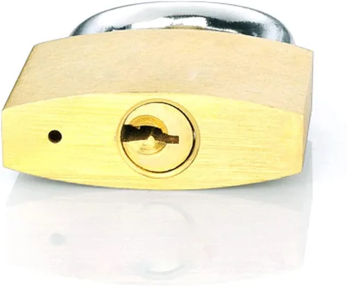 Vista 3 de Paquete de 12 candados de latón macizo con la misma llave, cerradura sólida con cuerpo de bloqueo (0.984 in) de ancho, candados con llave para caja