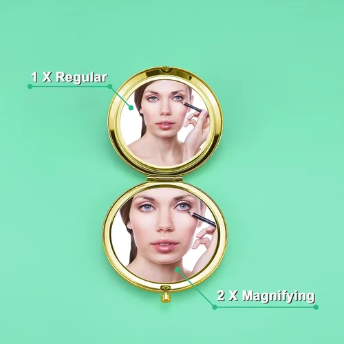 Vista 2 de Regalo dental para mujeres, regalo de dentista, espejo de maquillaje compacto, regalos de graduación, regalos de higienista dental, regalo