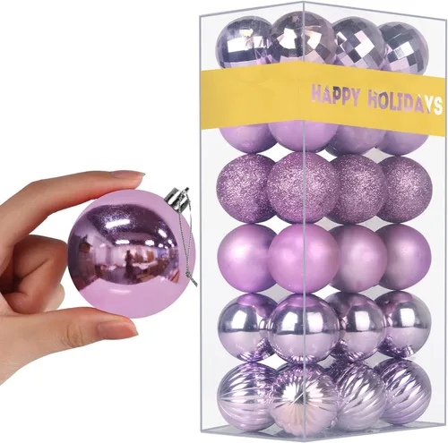 Vista 72 de Esferas pequeñas de bronce de 1.6 pulgadas para decoración del árbol de Navidad, adornos inastillables para cumpleaños, Halloween, vacaciones, boda
