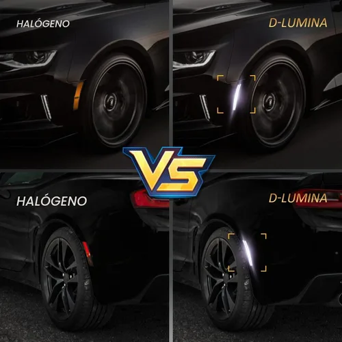 Vista 5 de D-Lumina Luces LED de marcador lateral con lente ahumada para Chevy Camaro