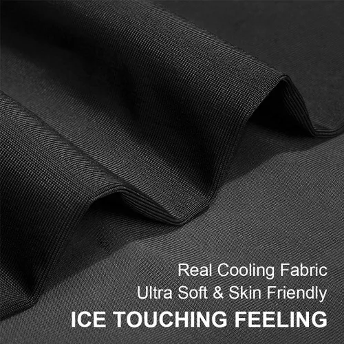 Vista 5 de ROCKBROS Polaina refrescante para el cuello, bandana para hombres, polainas de cuello de verano, media cara, bufanda, protección solar UV