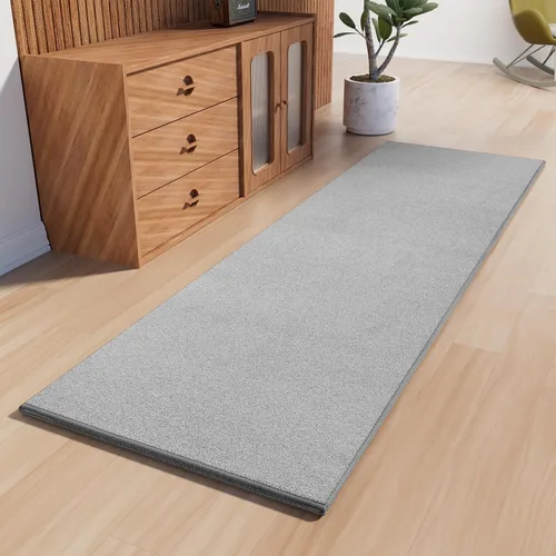 Vista 16 de AREDO Alfombra de pasillo con parte trasera de goma antideslizante, alfombra de piso suave lavable para cocina, pasillo, entrada