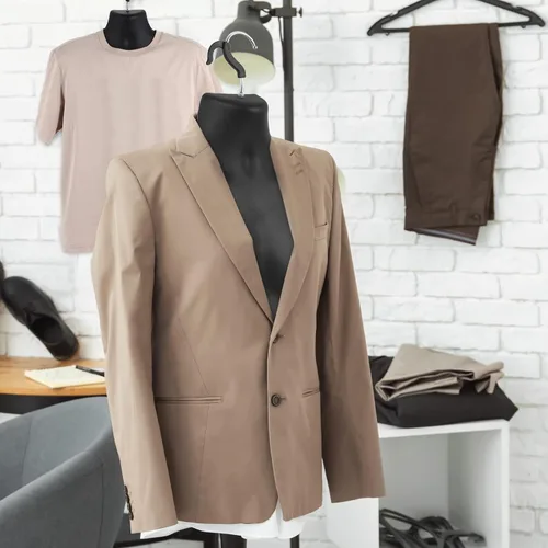 Vista 2 de Lallisa 1 paquete de maniquí masculino con forma de vestido de torso con forma de camiseta, cuerpo de medio maniquí, cintura redondeada, cuerpo