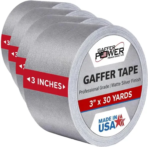 Vista 15 de Gaffer Power cinta de tela profesional, con calidad premium. Hecha en Estados Unidos. Cinta de tela resistente. No reflexiva. Multipropósito. Mejor