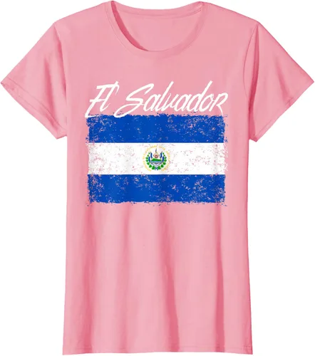 Vista 16 de Camiseta Salvadoreña Bandera El Salvador