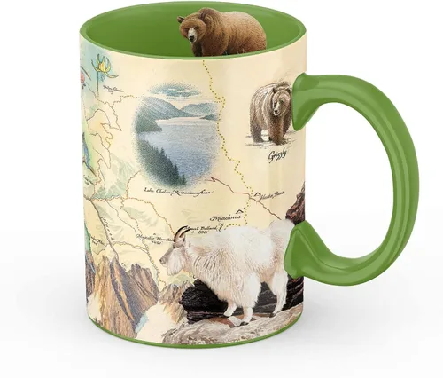 Vista 37 de Taza de cerámica con mapa de 1000 islas de Xplorer Maps (16oz) – Taza de café libre de BPA para bebidas frías y calientes – Perfecta para oficina