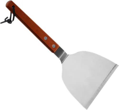 Vista 10 de Espátula de cocina para carne, mango de madera, herramienta de cocina fácil de colgar, espátula de mango de cocina para uso doméstico