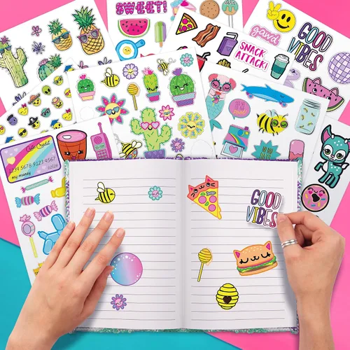 Vista 7 de Fashion Angels Más de 1000 calcomanías ridículamente lindas para niños - Divertidas calcomanías de manualidades para álbumes de recortes