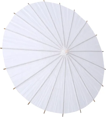 Vista 3 de FTVOGUE Paraguas de papel blanco decoración de sombrilla uso para boda fiesta nupcial fotografía accesorio exhibición de arte