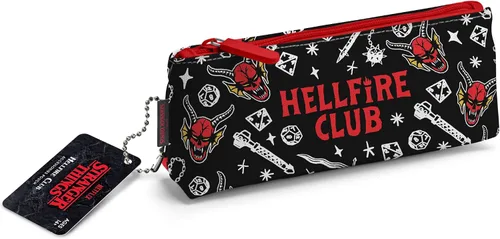 Vista 4 de Genuine Fred Stranger Things - Bolsa para accesorios, Hellfire Club, multicolor