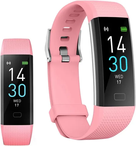 Vista 7 de Jawploy Rastreador de actividad física con monitor de frecuencia cardíaca, contador de pasos/calorías, monitor de sueño, reloj inteligente, IP68