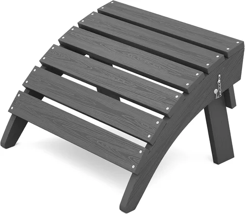 Vista 15 de KINGYES Otomana Adirondack plegable para silla Adirondack, Aruba