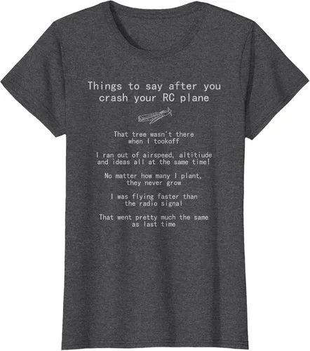 Vista 7 de Cosas que decir cuando te estrellas con tu camiseta RC Plane hobby