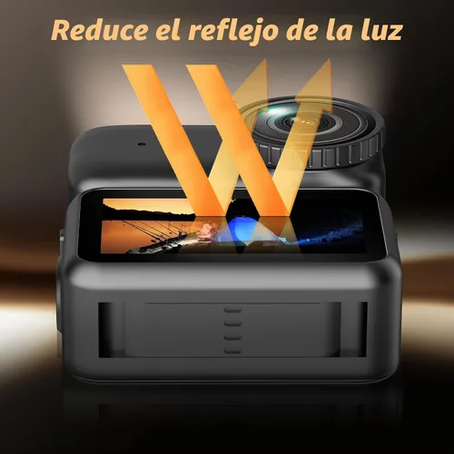 Vista 8 de AMAZEAR Protector de lente y pantalla para accesorios DJI Osmo Nano/Xtra Atto, 6 unidades HD de protección completa Nano vidrio templado 9H Multi