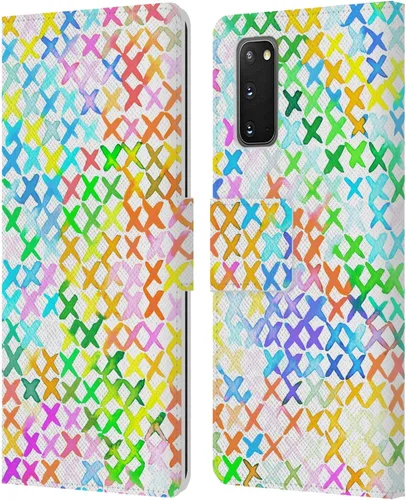 Vista 289 de Head Case Designs Officially Licensed Ninola Brushstrokes Multi Colorful Leather Wallet Case Compatible with Samsung Galaxy A07 4G
