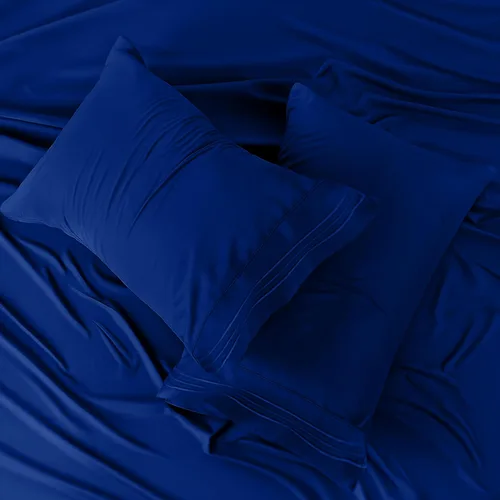 Vista 47 de LUX Décor - Juego de sábanas Twin de microfibra ultrasuave de 3 piezas con sábana encimera, sábana bajera de 16 pulgadas de profundidad y funda