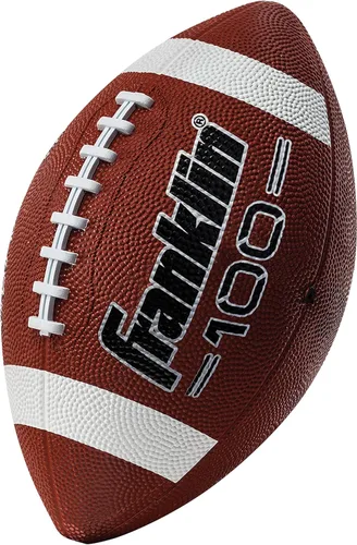 Vista 10 de Franklin Sports Balones de fútbol americano de goma para niños Junior Grip-Rite tamaño juvenil - Balones de fútbol americano Peewee Kids duraderos
