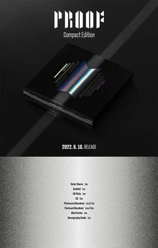 Vista 2 de BTS - Proof Compact Edition incl CD Booklet Photocard Postcard Mini Poster Discography Guide Extra Photocards