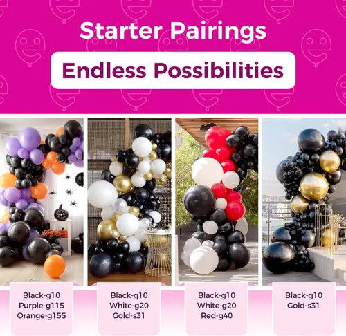 Vista 63 de Bezente Globos Naranjas de Látex para Fiestas - Paquete de 150 Globos de Helio Naranjas Mate Pequeños de 5 Pulgadas para Decoraciones de Fiestas