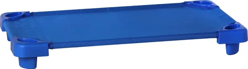 Vista 3 de Sprogs Cunas apilables estándar para niños de 52 pulgadas de largo SPG-021-5, azul (paquete de 6) y American Baby Company 10 piezas de mezcla