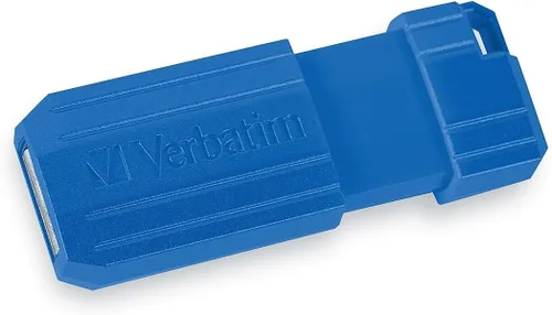 Vista 6 de Verbatim Pinstripe - Unidad flash USB 2.0 tipo A de 128 GB, rojo y azul, paquete de 2 unidades (70391)