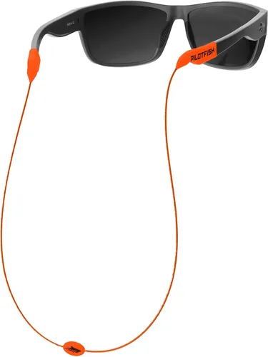 Vista 8 de Pilotfish Wire Sunglasses Strap, No-Tail Eyewear Retainer for Glasses, Secure Eyeglass Holder for Sports and Outdoors Naranja (Blaze Orange)