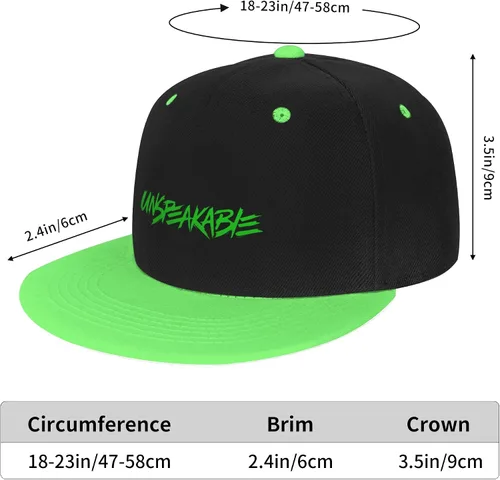 Vista 2 de Gorra de béisbol para niños y niñas, gorra de hip hop, ajustable, novedad para niños