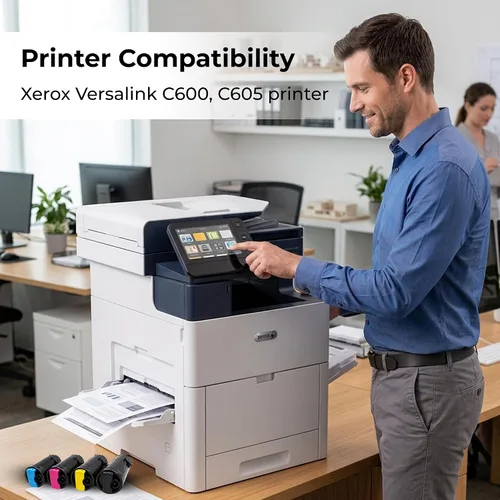 Vista 2 de Toner Pros Cartucho de tóner remanufacturado 106R03900 106R03901 106R03902 106R03903 para Xerox VersaLink C600 C605 – Extra Alto Rendimiento 4 Pack