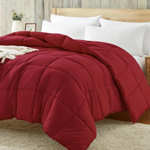 Vista 9 de Homelike Moment Edredón tamaño king - Inserto de edredón beige, alternativa al plumón, edredón ligero para cama king, ropa de cama ligera