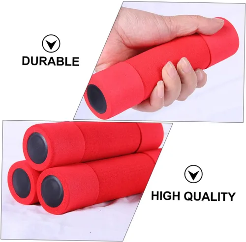 Vista 3 de BESPORTBLE 2 mancuernas cubiertas de espuma, pesas de mano para mujeres, pequeñas y ligeras, para entrenamiento de fuerza y tonificación de brazos