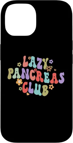 Vista 4 de iPhone 16 Lazy Pancreas Club Diabetes Awareness Month T1D Diabetic Case