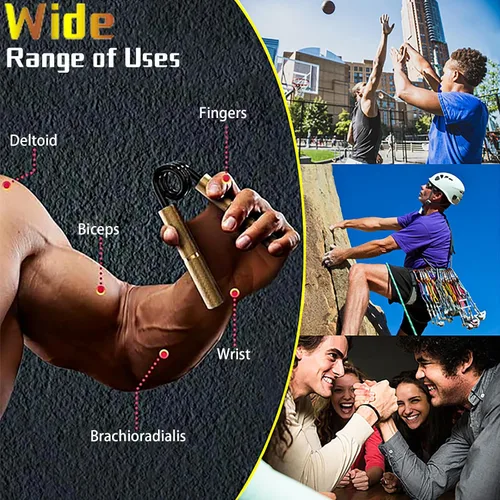 Vista 5 de Grip Strength Trainer Set,50-300LB Hand Grip Strengthener,Hand Forearm strengthener 6 Pack, Workout equipment,Strength Training Exercisefor Hand Arm
