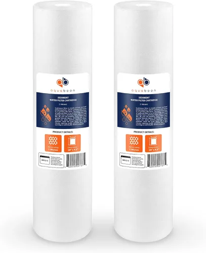 Vista 9 de Aquaboon Cartucho de repuesto de filtro de agua de sedimentos de 1 micrón, 20 x 4.5, filtración de sedimentos para toda la casa, compatible