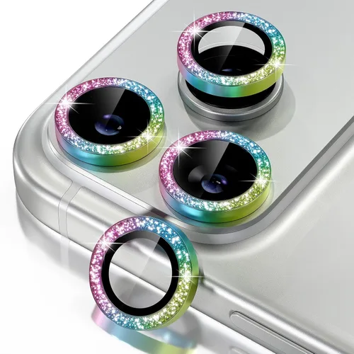 Vista 24 de Misea Protector de lente de cámara compatible con el teléfono 17 Pro/Phone 17 Pro Max, protector de lente de cámara de vidrio templado Ultra-HD Negro
