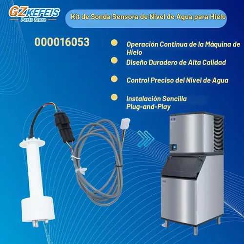 Vista 7 de 000016053 Kit de sonda de sensor de nivel de agua helada, compatible con máquinas de hielo Manitowoc I0600, I1400, ID0522A, ID0452A, ID0322A - Arnés