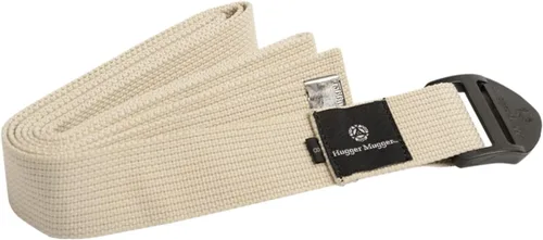 Vista 7 de Hugger Mugger Correa de yoga de algodón con cincha, algodón súper fuerte, hebilla silenciosa estilo cincha, longitud larga, ideal para personas más