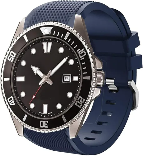 Vista 13 de Compatible con correas Casio MDV106, correa de silicona deportiva de liberación rápida de 0.866 pulgadas, correa de repuesto compatible con reloj