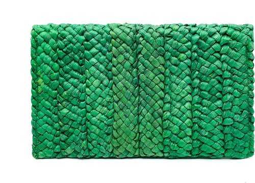 Vista 2 de Seamido Bolsos de mano de paja para mujer, bolsos tejidos de paja de maíz, bolsos de playa